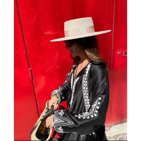 Zara Embroidered  Dress Limited Edition New Black - Picture 13 of 14